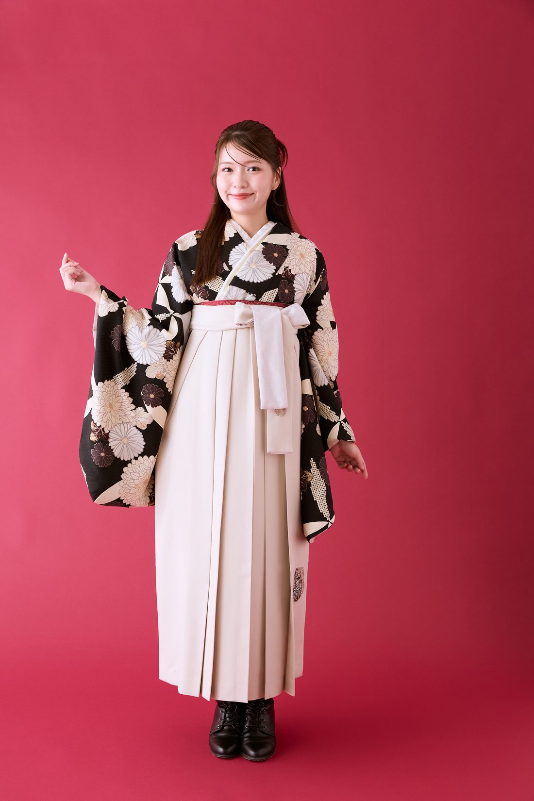 卒業袴 ポージング参考 立ち姿